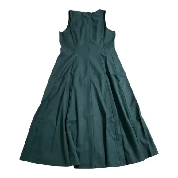 Club Monaco Paneled Midi Dress Dark Green Womens Size 12 NWT $269 MSRP - Picture 3 of 3